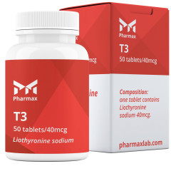 Liothyronine Sodium (T3 Cytomel) 50 tab, 40 mcg/tab